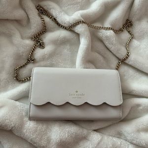 Kate Spade White Chain Wallet